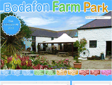 Tablet Screenshot of bodafonfarmpark.com